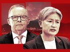 Israel’s Deputy Foreign Minister Sharren Haskel has slammed the Australian government for its sanctions on two Israeli government ministers — widely regarded as far-right political figures — as ‘shameful’. Pictured: Anthony Albanese and Penny Wong. 