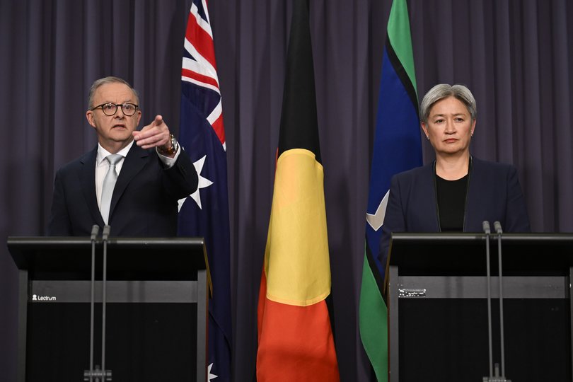 Prime Minister Anthony Albanese and Senate Leader and Foreign Minister, Penny Wong. 