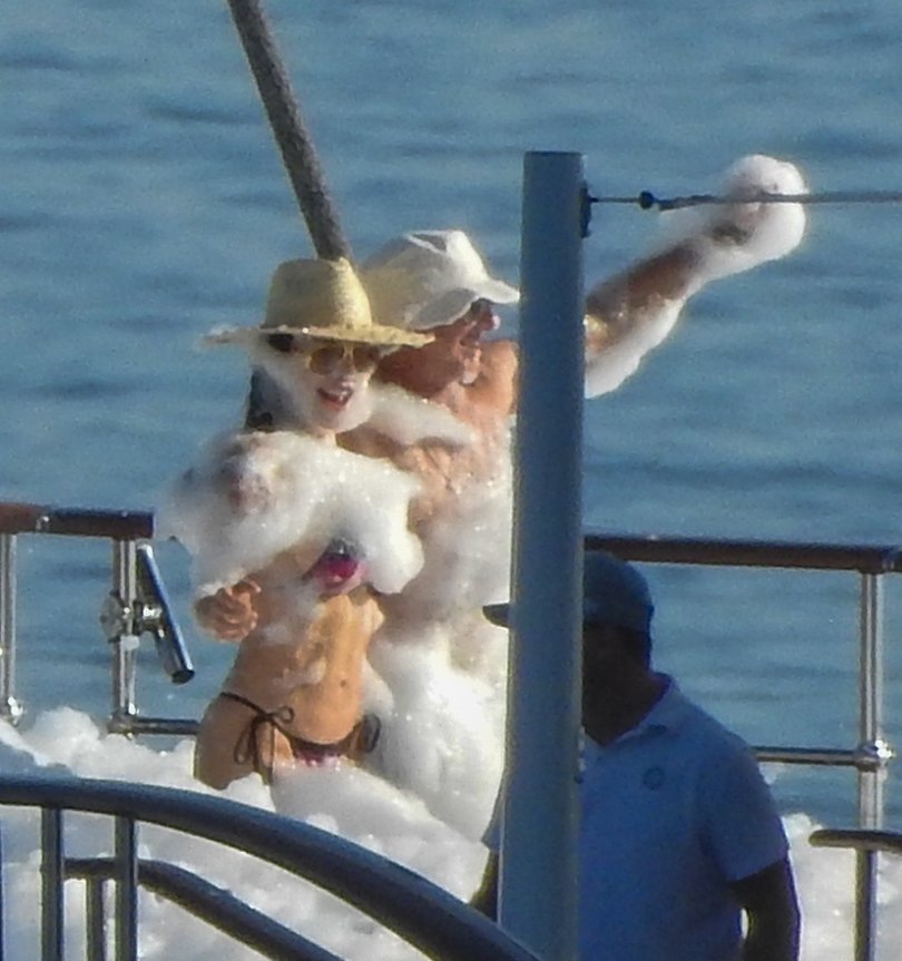 Jeff Bezos and Lauren Sanchez throw a foam party ahead of their Italian wedding.