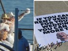 Tension rise as Jeff Bezos wedding celebrations commence in Venice.