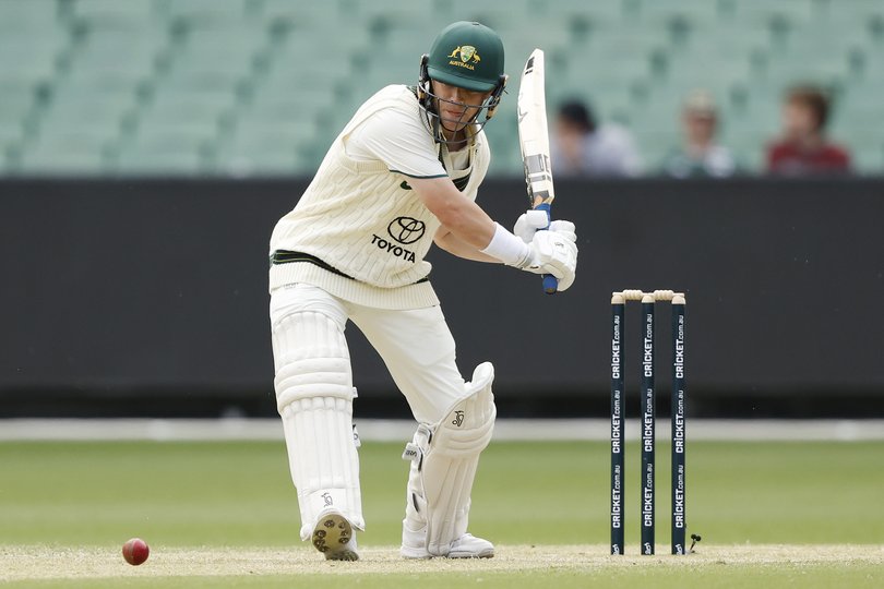 Marcus Harris batting for Australia A last summer.