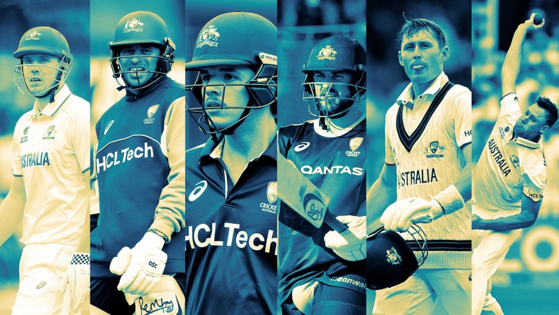 Cam Green, Usman Khawaja, Sam Konstas, Josh Inglis, Marnus Labuschagne and Beau Webster are fighting for four spots in the Ashes team.