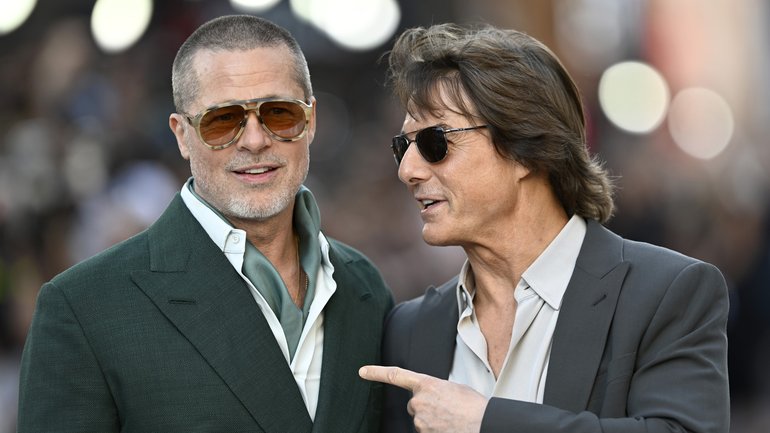 Brad Pitt and Tom Cruise attend the European Premiere of F1 AE The Movie in London.