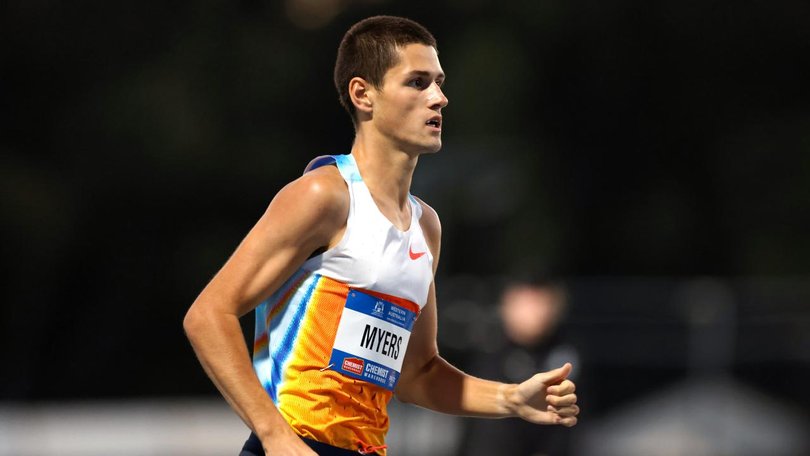 Myers kept up his strong form with a new national under-20 record.