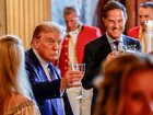 US President Donald Trump and Mark Rutte during a dinner which marks the start of the NATO-Summit in The Hague.