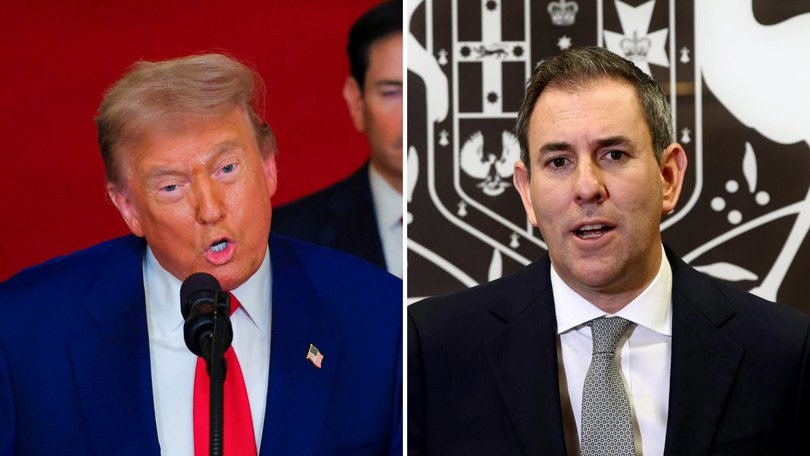 US President Donald Trump and Treasurer Jim Chalmers