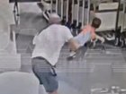 The moment an 18-month-old boy was suddenly picked up and hurled headfirst onto the floor by a male tourist.