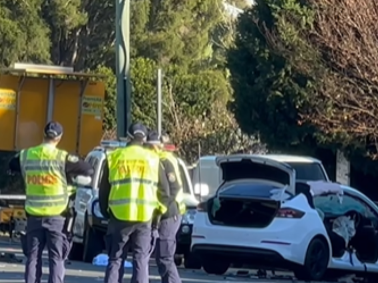 A woman has died and another lost her unborn baby after a car crash in Newcastle. 