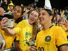 Sam Kerr will be signing autographs before the Matildas’ opening game in Perth. 