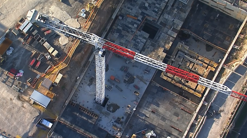 At least 350 people have been evacuated as a precaution due to the crane risk.