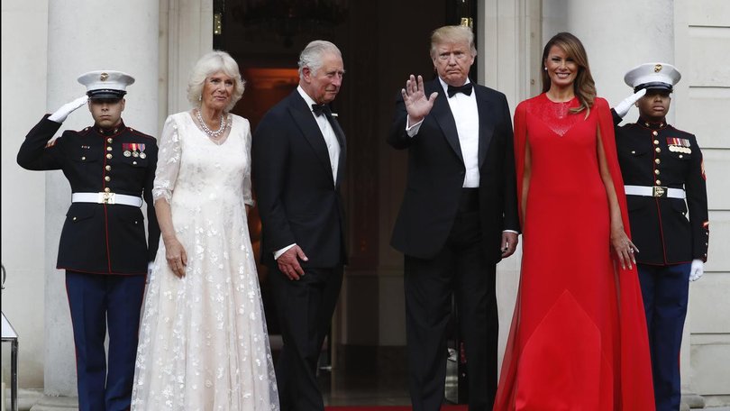 Charles and Camilla greeted Donald and Melania Trump in London in 2019 during a state visit.