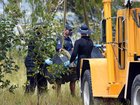 Police divers found the two victims' bodies locked in a metal toolbox submerged in a lagoon. 