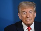 U.S. President Donald Trump looks on during a meeting with NATO Secretary General Mark Rutte at the NATO summit of heads of state and government in The Hague, Netherlands, Wednesday, June 25, 2025.(Brendan Smialowski/Pool Photo via AP)