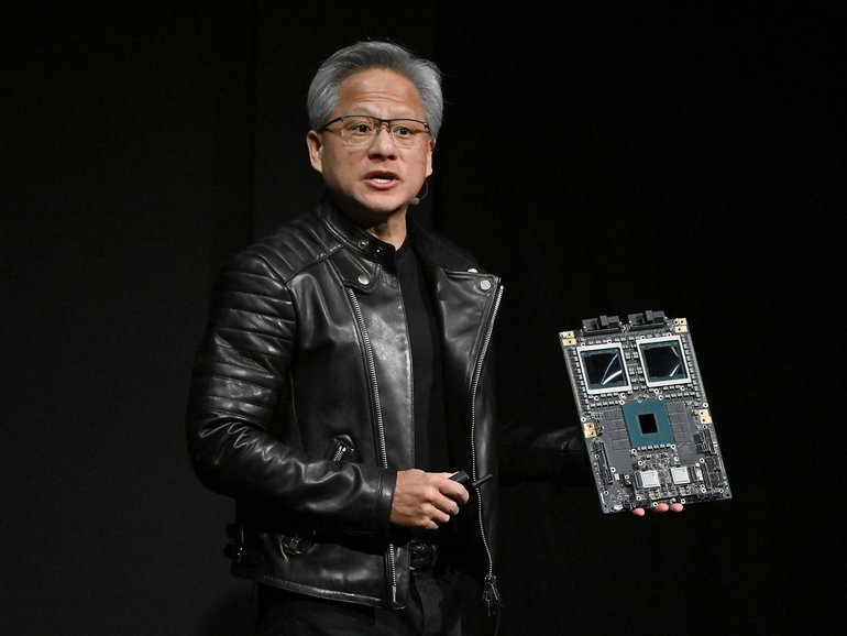 Jensen Huang, co-founder and chief executive officer of Nvidia Corp.