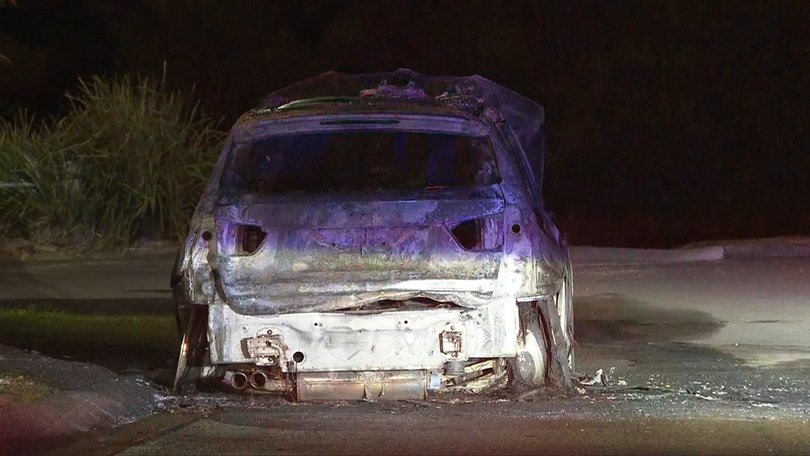 Not long after the shooting police were called to a car fire, with the two incidents believed to be linked.