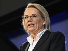 Opposition Leader Sussan Ley addresses the National Press Club of Australia in Canberra. 