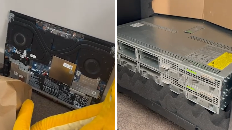 A number of her computer equipment and mobile devices were seized.