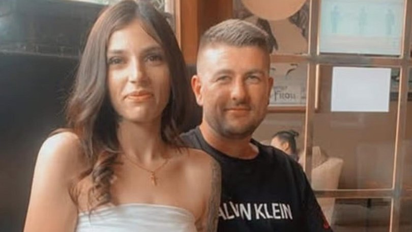 Zivan Radmanovic, 32, with his wife Gourdeas Jazmyn. 