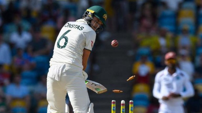 Young gun Sam Konstas has not had a great Test against the West Indies.