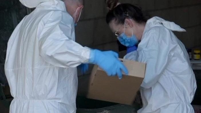 Police and forensics have spent the day at a Port Lincoln home where a man was murdered.