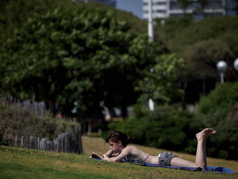 Dozens of towns and cities across Spain have reported maximum temperatures above 40C. (AP PHOTO)