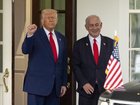 Donald Trump has again taken to social media in defence of Israeli leader Benjamin Netanyahu. (AP PHOTO)