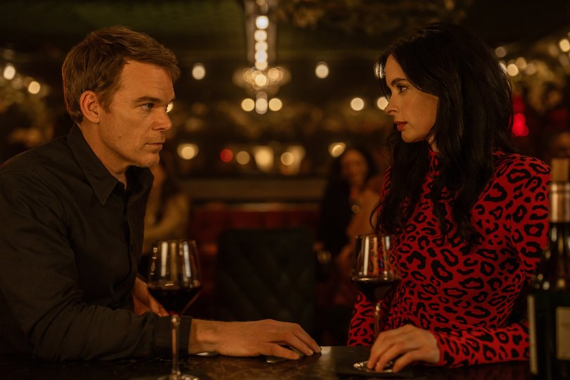 Michael C. Hall and Krysten Ritter in Dexter: Resurrection.