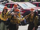 Idaho firefighters are in mourning for two colleagues shot dead at the scene of a wildfire.