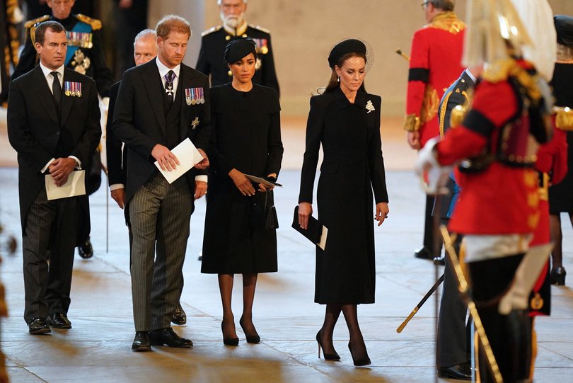 Prince Harry and Meghan before Queen Elizabeth II’s funeral. 