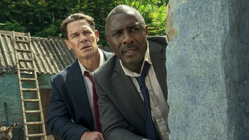 John Cena and Idris Elba in Heads of State.