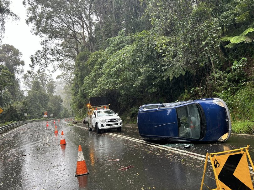 Crews attended a single vehicle incident on Macquarie Pass on Wednesday.