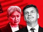 Foreign Affairs Minister Penny Wong and shadow defence minister Angus Taylor.