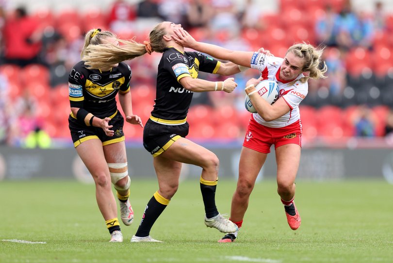 Paige Travis (r) will be hard to stop.