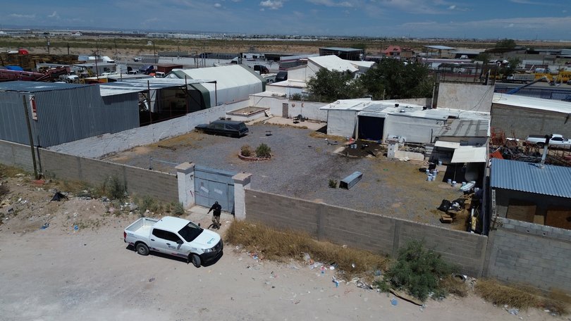 Crematorium facility where 383 bodies were found in Ciudad Juarez, Mexico.