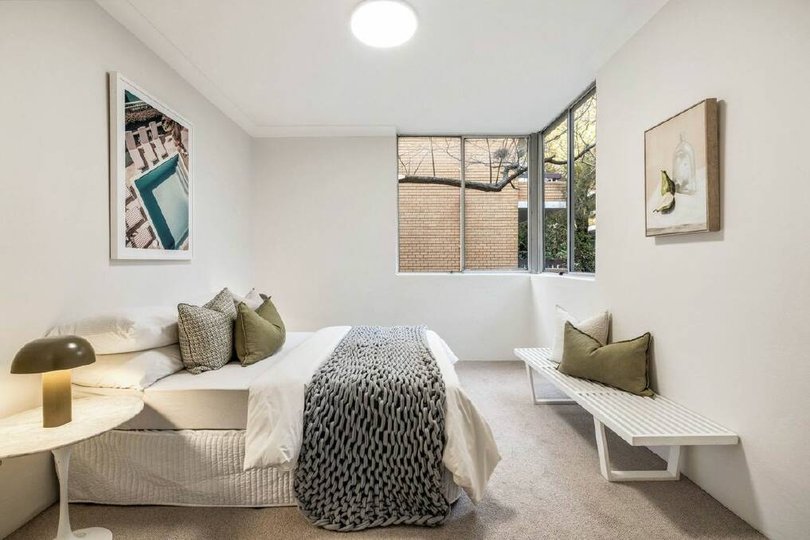 One of the three bedrooms.