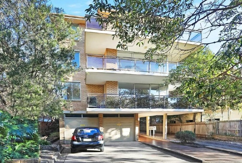 The apartment is one in a block of six.