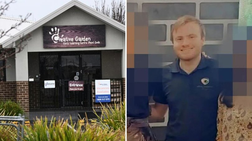 Joshua Dale Brown has been charged with over 70 offences related to eight alleged victims at the Creative Garden Early Learning Centre in Point Cook, Melbourne.