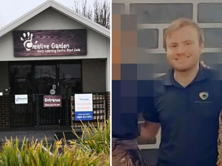 Joshua Dale Brown has been charged with over 70 offences related to eight alleged victims at the Creative Garden Early Learning Centre in Point Cook, Melbourne.
