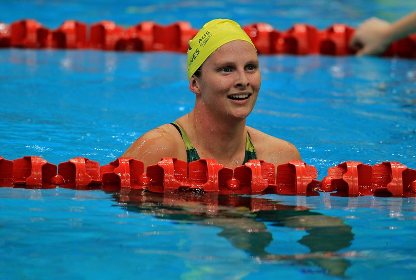 Leisel Jones wins the women's 100m breaststroke at the 2010 Commonwealth Games. 