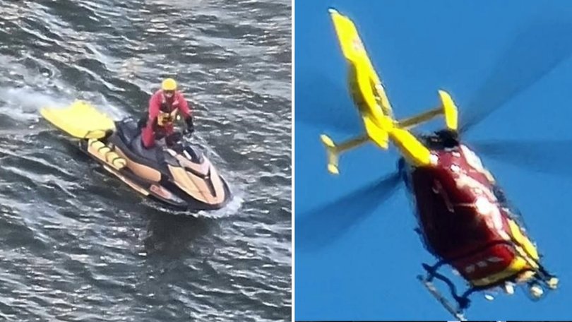 A desperate search is underwqy for a man in the Gold Coast waterways.