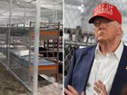 US President Donald Trump has toured a new immigration detention centre dubbed 'Alligator Alcatraz' in Florida.