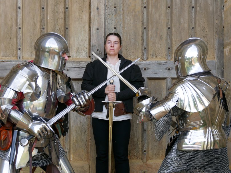 The castle clash left a knight in a critical condition.