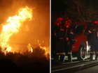 Winds are fanning the flames, sparking evacuations on the holiday island of Crete.