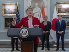 Foreign Minister Penny Wong says Labor will not budge on a key issue affecting US tech giants. (AP PHOTO)