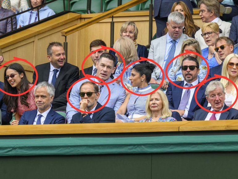 Tom Daley, Olivia Rodrigo, John Cena, Shay Shariatzadeh, Dave Grohl, Thomas Tuchel and Roy Hodgson were all in the Royal Box. 