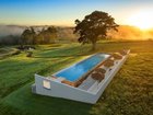 The infinity pool at Sunranch at Coopers Shoot in the Byron hinterland in northern NSW.
