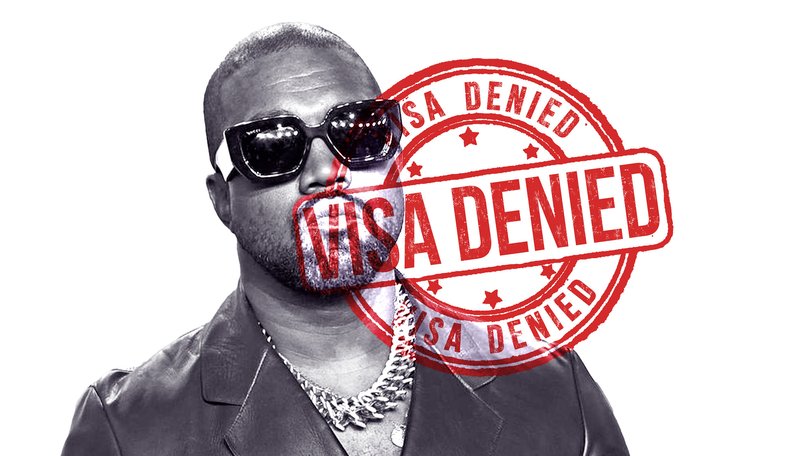 Kanye West has been banned from entering Australia.
