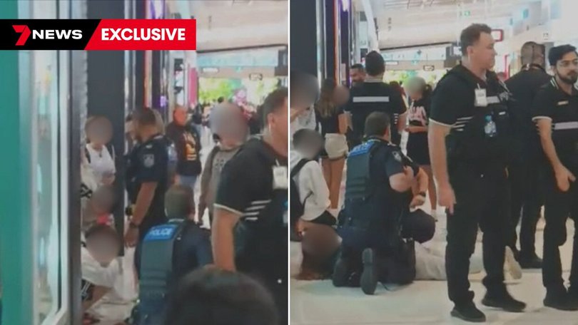 Teenagers were arrested by police at the scene.