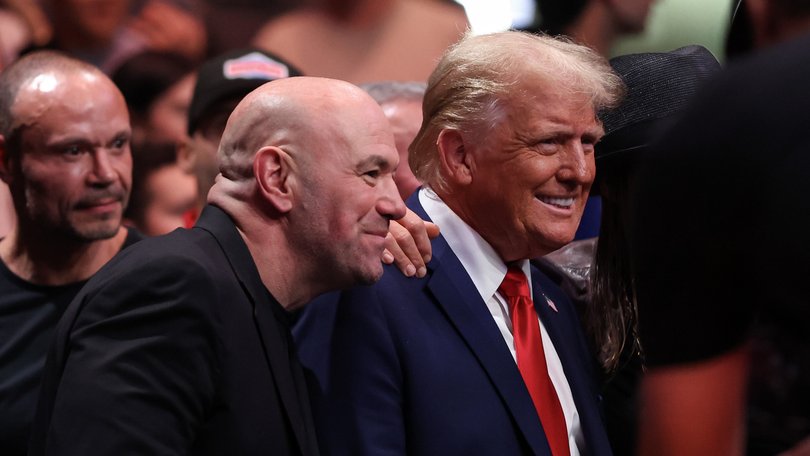 US President Donald Trump says he’s considering a UFC match on the White House grounds. (Photo by Sarah Stier/Getty Images)