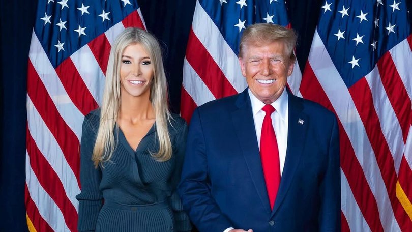 Hutchins’s last Instagram post is a portrait of her and Donald Trump.